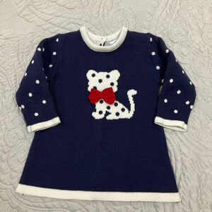 Mayoral 2-4 months Newborn Knit Cat Dress